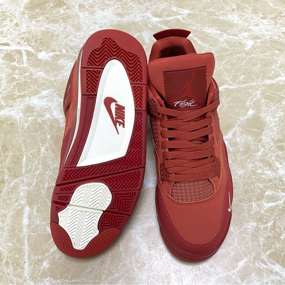 Jordan 4 Retro Brick by Brick -Men's Casual Sneakers Shoes - Picture 5 of 10